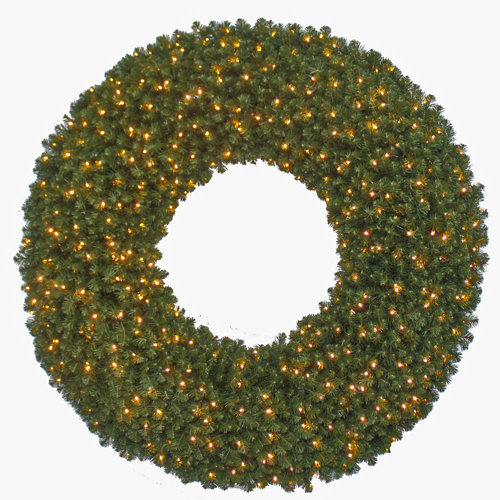 Kurt Adler Faux Lighted Wreath Wayfair